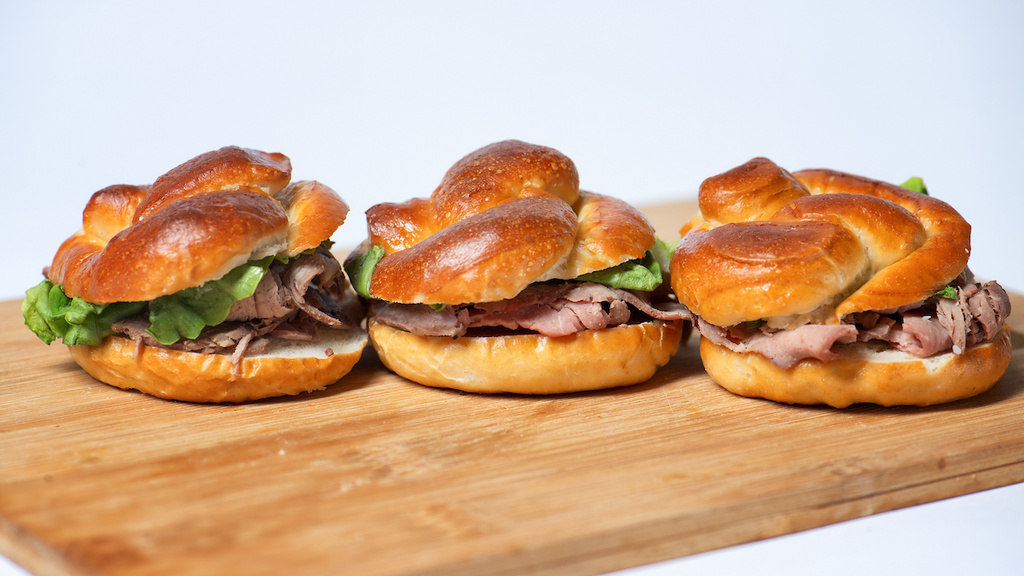 trio of sandwiches from Catering