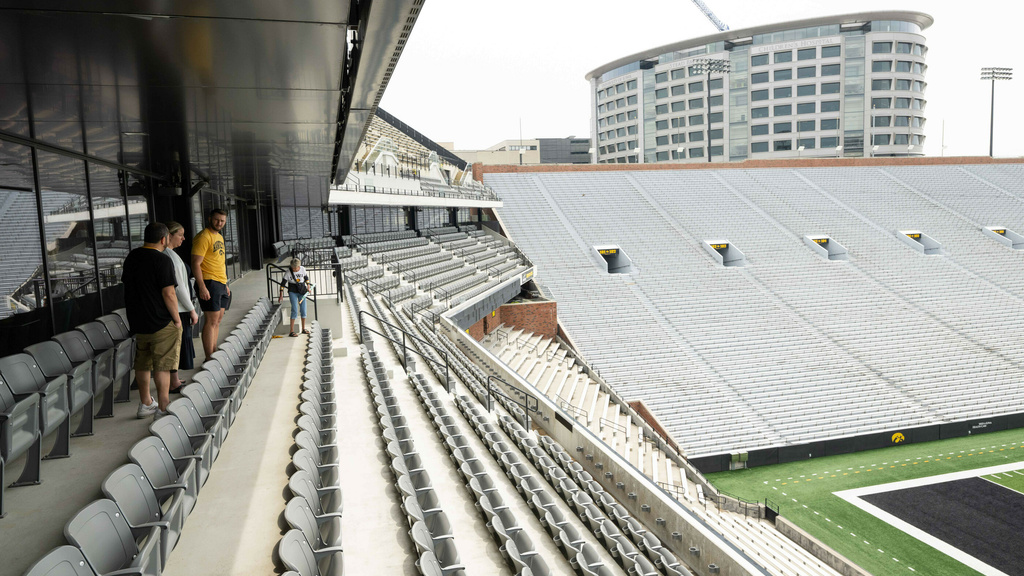 Press Box at Kinnick stadium