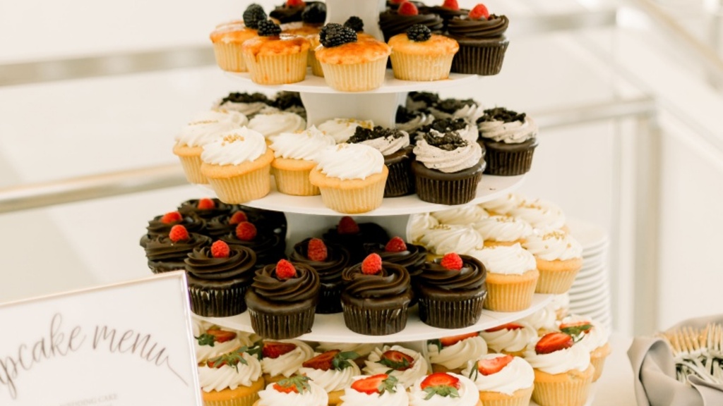 cupcakes display for a wedding
